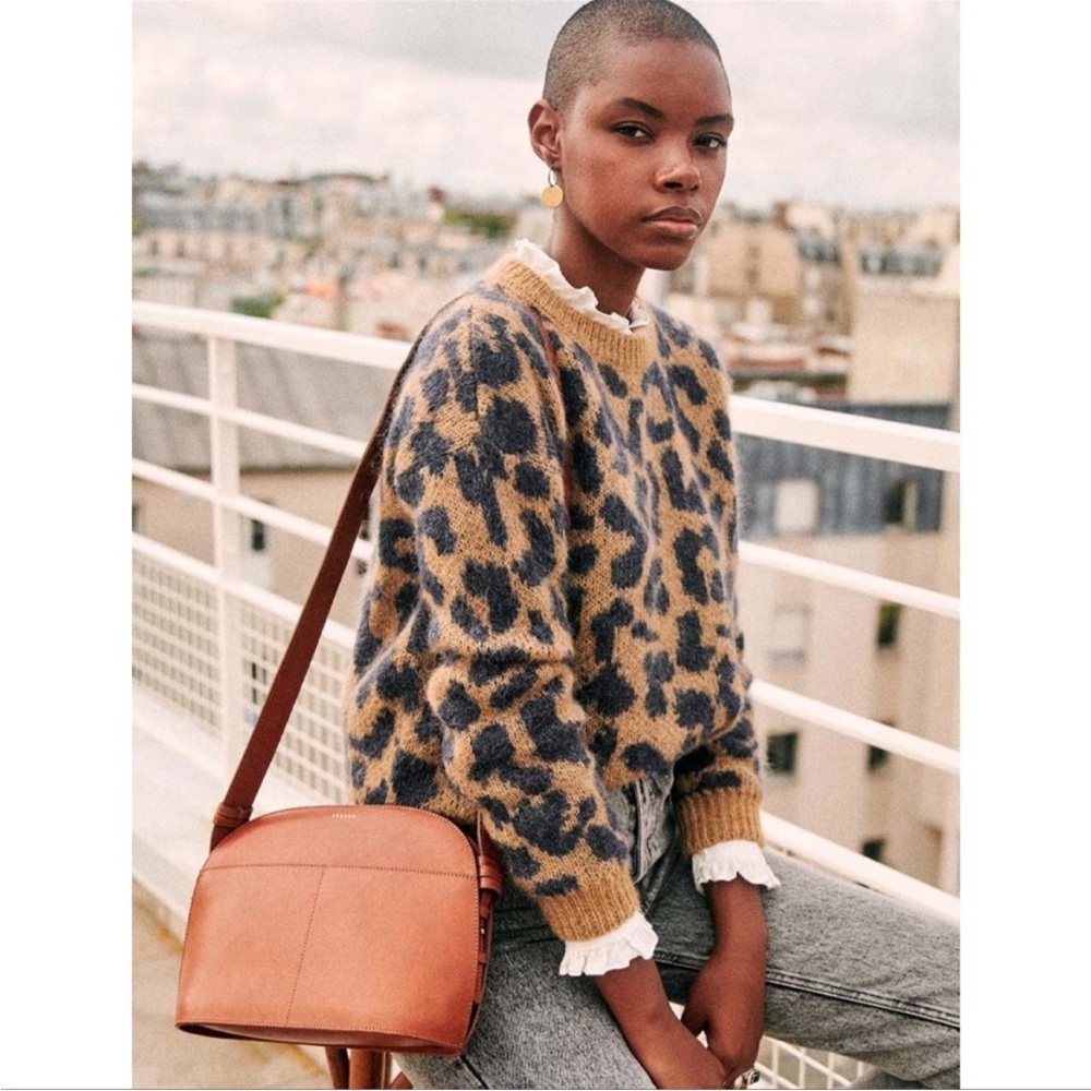SOLD Sezane Octave Jumper Leopard Sweater